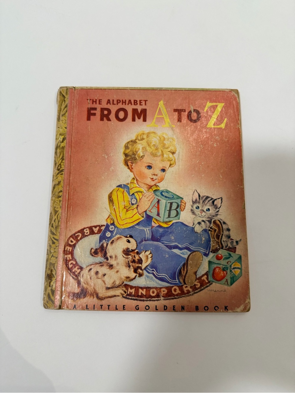 Vintage 1942 Little Golden Book The Alphabet From A to Z Leah Gale Children’s Bo